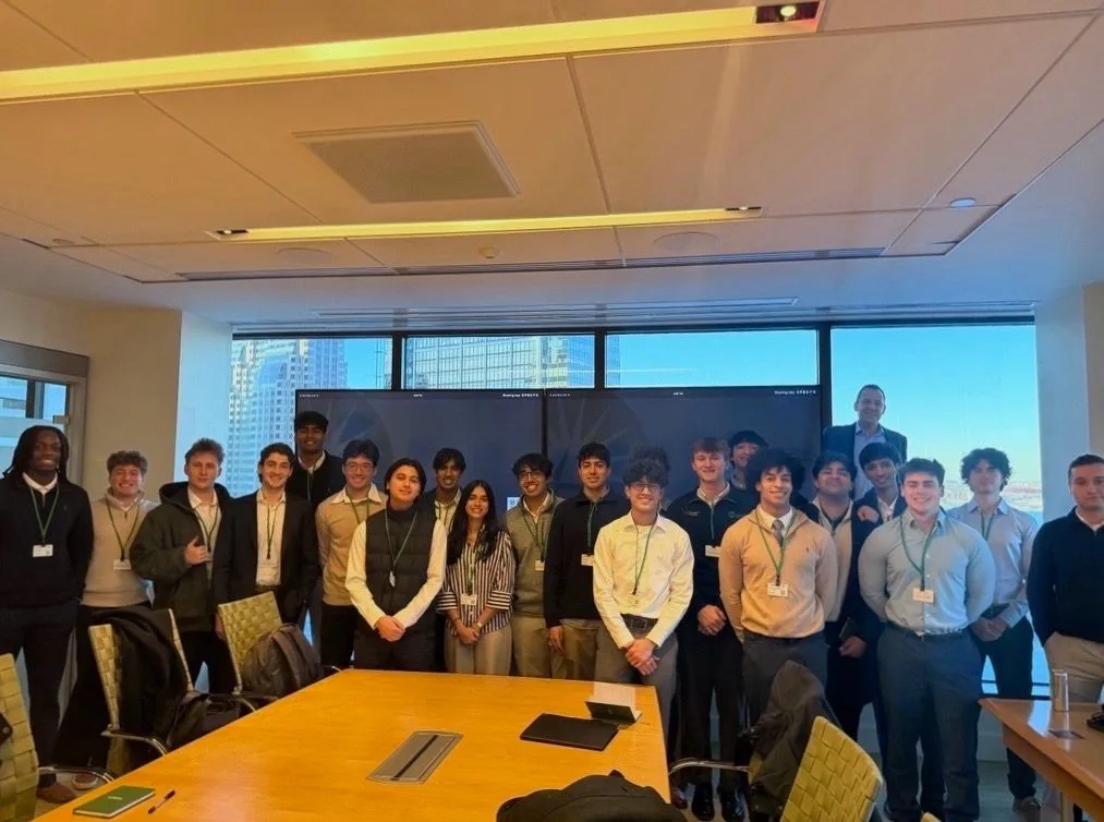 NUSA members visiting Fidelity Investments