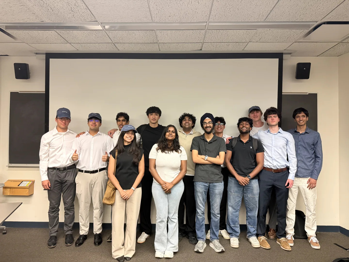 NUSA members at the student research showcase